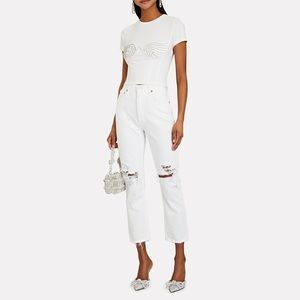 NWT Agolde Riley White Denim